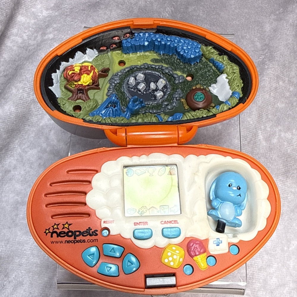Vintage 2002 TIGER ELECTRONICS KACHEEK NEOPET POCKET VIRTUAL PET HANDHELD *WORKS